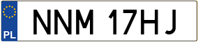 Truck License Plate